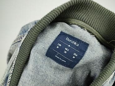 bomberka pull and bear: Kurtka męska Bershka – hybrydowa jeans/nylon, rozmiar M - Fason — 4