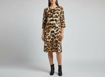 sukienka lou z piórami: Sukienka damska, rozmiar L — 1