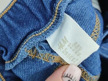 stroje kąpielowe dla dziewczynek 0 3 lata: Spodnie jeansowe, H&M, 9-12 miesięcy, stan - Idealny — 4