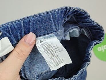 bluzki z zamkiem z przodu: Spodnie jeansowe, H&M, 6-9 miesięcy, stan - Bardzo dobry — 5