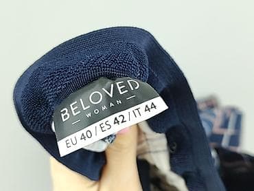 relaxed jeans: Beloved, Spodnie materiałowe damskie, rozmiar L — 4