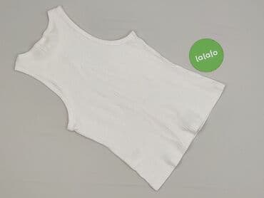 bluzki prążkowane białe: H&M L.O.G.G., Top damski, rozmiar S — 3