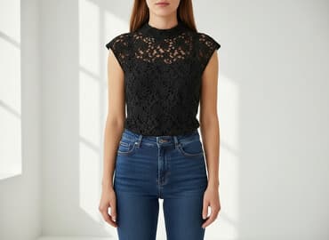 rajstopy ażurowe damskie: Bluzka damska, rozmiar S — 5