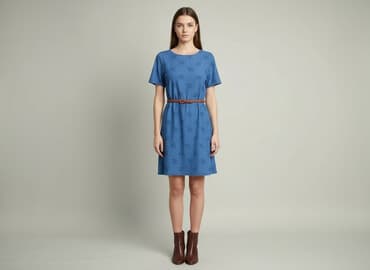 sukienka na chrzest dla mamy plus size: Sukienka damska, rozmiar S — 5