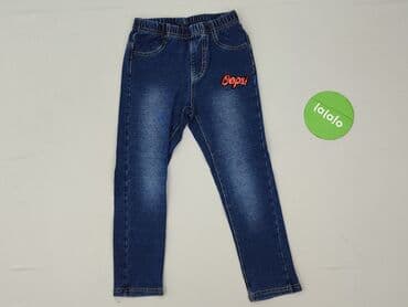 jeans na gumce: Spodnie jeansowe, 3-4 lat, 104, stan - Idealny — 2