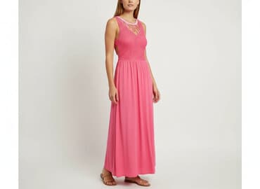 różowa sukienki maxi: Sukienka damska, rozmiar S — 1