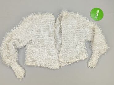 sweter z transparentnymi rękawami: Kardigan damski, L — 2