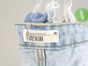 spodenki z napisem: Denim, Szorty damskie, M — 4