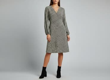 tanie sukienki w panterkę: Sukienka damska, rozmiar S — 1