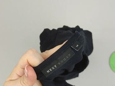 czarne t shirty damskie w serek: Next, T-shirt damski, rozmiar XL — 5