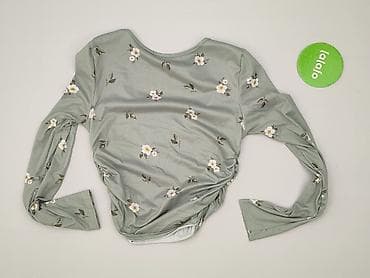 chabrowa bluzki plus size: Bluzka damska, rozmiar S — 3