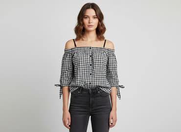 hiszpanki bluzki czarne: Bluzka damska, rozmiar S — 5