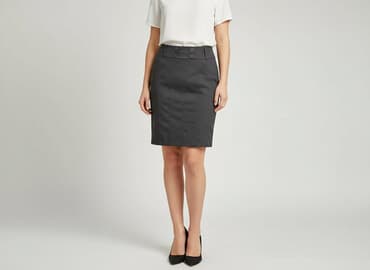 elegancka spódnice z wysokim stanem: Spódnica damska, rozmiar S — 1