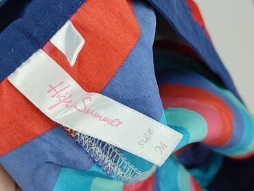 krótkie spodenki z wysokim stanem w paski: Szorty damskie, rozmiar M — 5