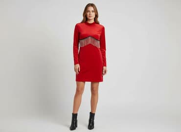 piękne czerwone sukienki na wesele: New Collection, Sukienka damska, rozmiar S — 7