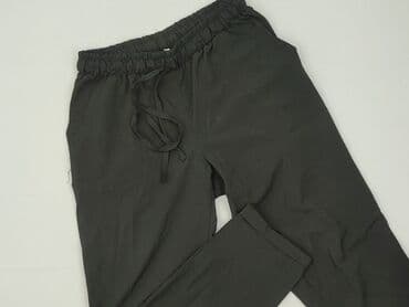 spodnie ze ściągaczem na dole: Material trousers for women, size S — 2