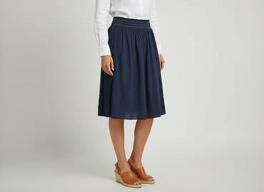 spódniczka alex biało niebieska: Yessica, Spódnica damska, rozmiar S — 6