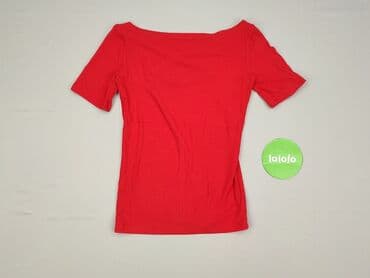 obcisła sukienka czerwona: T-shirt damski, rozmiar S — 2