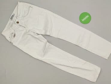 biale szerokie jeansy: Jeansy damskie, rozmiar XS — 2