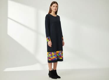 emoi sklep sukienki granat na wesele: Sukienka damska, rozmiar S — 5