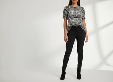 sukienka w geometryczne wzory h m: H&M Divided, Sukienka damska, rozmiar XL — 1