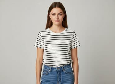 markowe t shirty damskie wyprzedaż zalando: Esmara, T-shirt damski, rozmiar S — 8