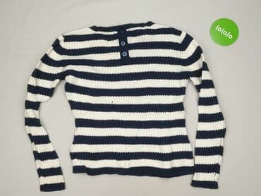 sweter w paski z serduszkiem: Clockhouse, Sweter damski, rozmiar M — 3