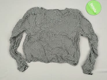 bluzka w kratę czarno biala: Bluzka damska, rozmiar S — 4