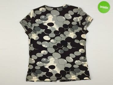 czarne t shirty damskie w serek: T-shirt damski, rozmiar M — 3