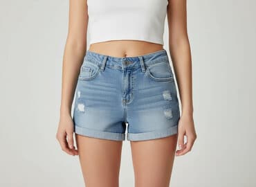 krótkie spodenki z dziurami: Szorty damskie, rozmiar XS — 7