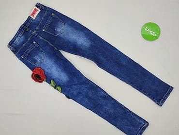 cekinowy top stradivarius: Spodnie jeansowe, 12 lat, 146/152, stan - Idealny — 3