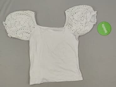 biale bluzki z bufiastymi rekawami: Beloved, Bluzka damska, rozmiar S — 3