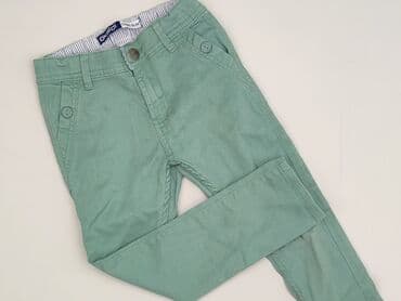 stradivarius spodnie woskowane z wysokim stanem: Material trousers, Okaidi, 3-4 years, 104, condition - Very good — 1