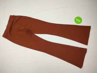 brązowe spodnie woskowane stradivarius: Spodnie materiałowe damskie, rozmiar S — 3