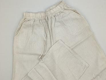 linen trousers pull and bear: Spodnie materiałowe damskie, rozmiar S — 1