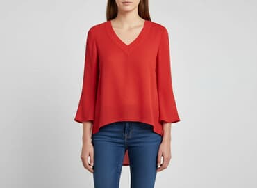 czerwone klapki zara: Zara, Bluzka damska, rozmiar M — 1