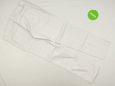 spodnie woskowane białe: Spodnie materiałowe damskie, rozmiar XL — 3