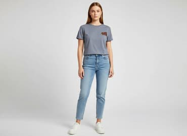 bluzki z misiem z cyrkoniami: Shein, T-shirt damski, rozmiar L — 1