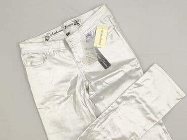 spodnie damskie ocieplane jeansy: Internacionale, Spodnie materiałowe damskie, rozmiar M — 1