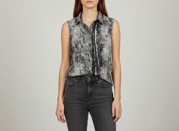 bluzki koszulowe czarne: Top Secret, Bluzka damska, rozmiar S — 6