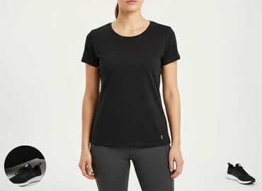 koszulki sportowe z nadrukiem decathlon: Decathlon, T-shirt damski, rozmiar M — 7