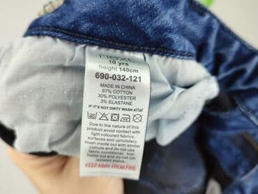 czerwone sukienki swiateczne: Jeans, Next, 10 years, 134/140, condition - Very good — 4