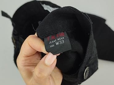 cargo: Męskie spodnie cargo T.N.T08 Jeans, kolor czarny, rozmiar W33. - — 5