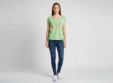 limonkowy t shirty damskie: T-shirt damski, rozmiar M — 1