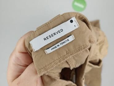 szerokie spodnie pepco: Reserved, Spodnie materiałowe damskie, rozmiar S — 4