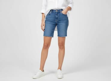 białe spodenki damskie hm: H&M, Szorty damskie, rozmiar M — 7