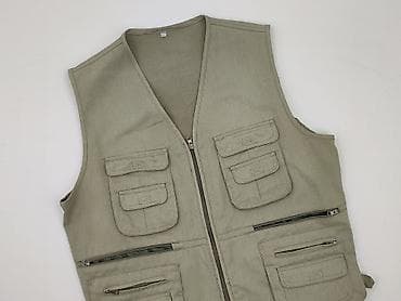 bluza softshell decathlon: Męska kamizelka wielokieszeniowa – rozmiar XL - Kolor: jasna — 1