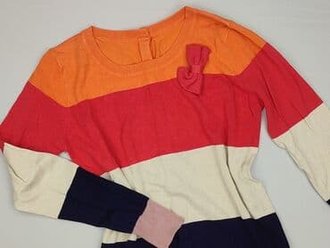 sweter w paski z serduszkiem: Sweter damski, rozmiar S — 1