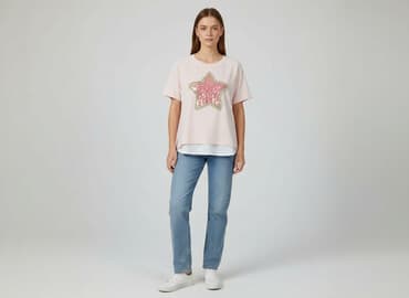 rozowa bluzka na impreze: Exclusive, Bluzka damska, rozmiar M — 6