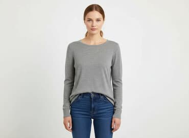 sweter z dekoltem v: Vero Moda, Sweter damski, rozmiar L — 6